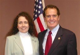 Representative Phil Gingrey with Mikki Griffin